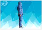 Non Woven Fabric Durable Disposable Coverall Suit White Chemical Resistant