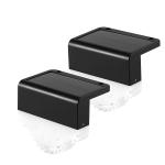 Outdoor Garden Solar Powered Fence Lights Yard Deck Patio Solar Step Lamp