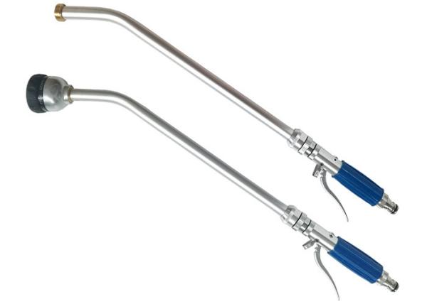 Blue Handle Aliuminum Metal Watering Wand , Flower Watering Wand High Reliabilit