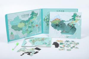 China ODM Cardboard China Map Educational Jigsaw Puzzle For Preschoolers factory