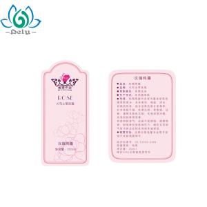 China Waterproof Glossy Sticker Paper , Cosmetic Private Label For Cosmetics Makeup factory