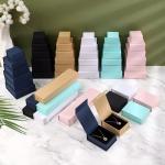 Book Shape Magnetic Custom Jewelry Box Packaging With Logo And Foam Insert