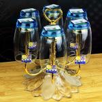 Metal Rotating 25cm Height Cup Drying Rack Stand