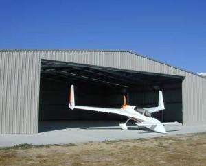 China Long Span Q355 Steel Structure Hangar H Beam Shed Steel Hangar Homes factory