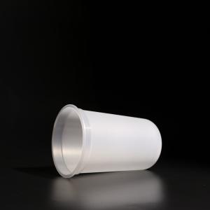 China U Shape Disposable Clear/White PP Plastic Cup With Flat/Dome Lid factory