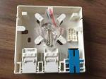 RJ11 / RJ45 3 Port Faceplate , White SC Fiber Optic Faceplate For Indoor