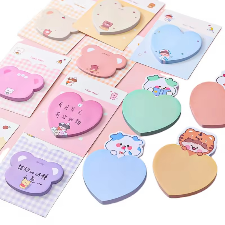 Paper Custom Sticky Note Pad Self Adhesive Multi Coloured Sticky Notes With