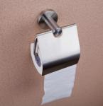 Toilet Roll Paper holder with cover 83306B(7051)-Polish&Brush&Round &stainless