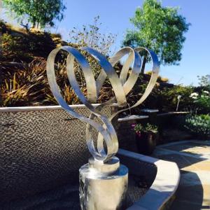 China Customized Stainless Steel Outdoor Sculpture / Abstract Yard Sculptures factory