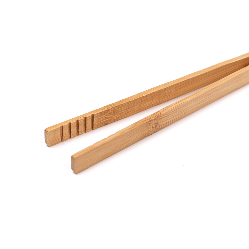 Cooking Wooden Tongs Bamboo Toast Tongs For Cheese Bacon Muffin Fruits Bread