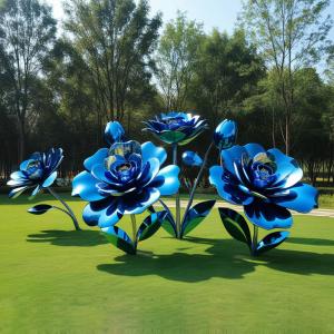 China Metal Gift Stainless Steel Rose Sculpture For Weddings &amp; Anniversaries factory
