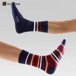 Custom Striped Plaid Casual Breathable Socks Cotton Luxury Socks For Men