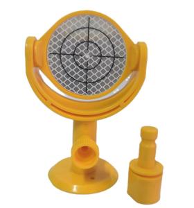 China Printed Crosshair Survey Mini Prism For Total Station Sheet factory