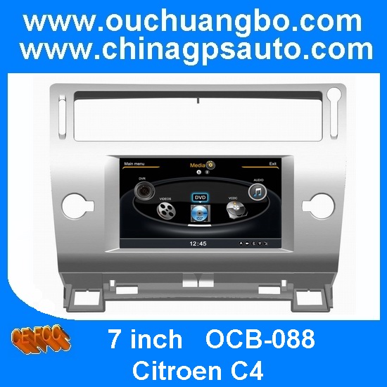 Ouchuangbo car audio 3D GPS navigation Citroen C4 S100 platform 3G Wifi radio player OCB-088
