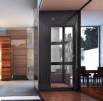 Glass Personal Home Elevators AC Drive Type Fuji Residential Home Lifts