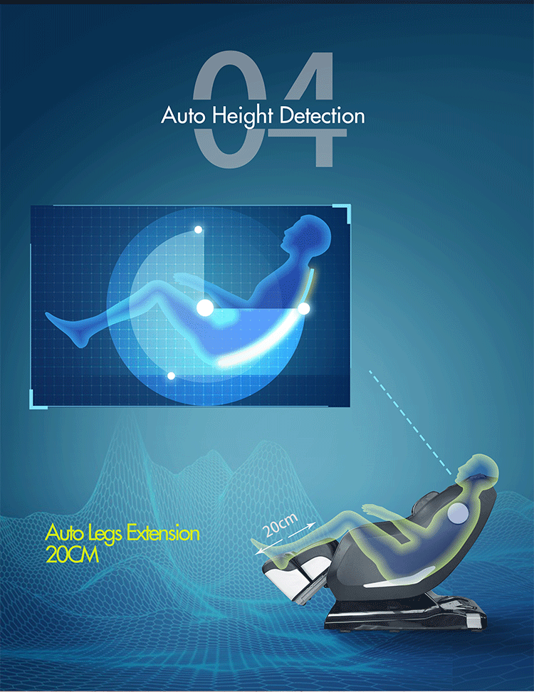 Zero G Pre Programmed Shiatsu Massage Chair Recliner PU ABS ODM