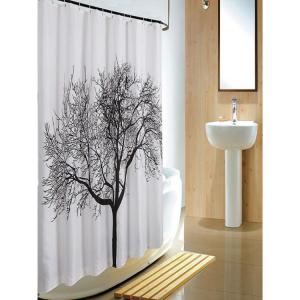 China solid color PEVA waterproof plastic shower curtain with fashion printing factory