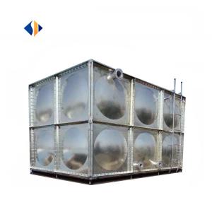 China 317.8-3020kg Capacity Industrial Large Volume SS304/FRP/GRP Removable Panel Water Tank factory