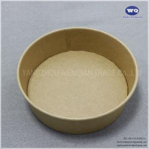 China 1300ml Kraft Paper Salad Bowl With PET Lid-Disposable Paper Bows-soup bowls disposable-disposable serving bowls factory