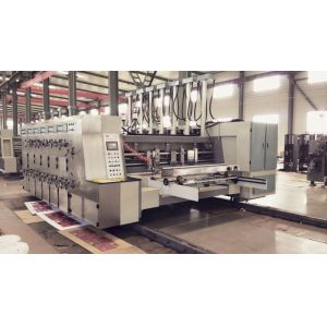 Flexo Ink Printing Slotting Die Cutting Machine PLC Automatic Program Control