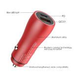 PD+QC3.0 CAR CHARGER FAST USB CAR CHARGER Compatible with all smart phones, type