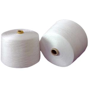 China Optical White , Raw White , Bleach White 100% Polyester Core Spun Yarn 40/2, 20/2 factory