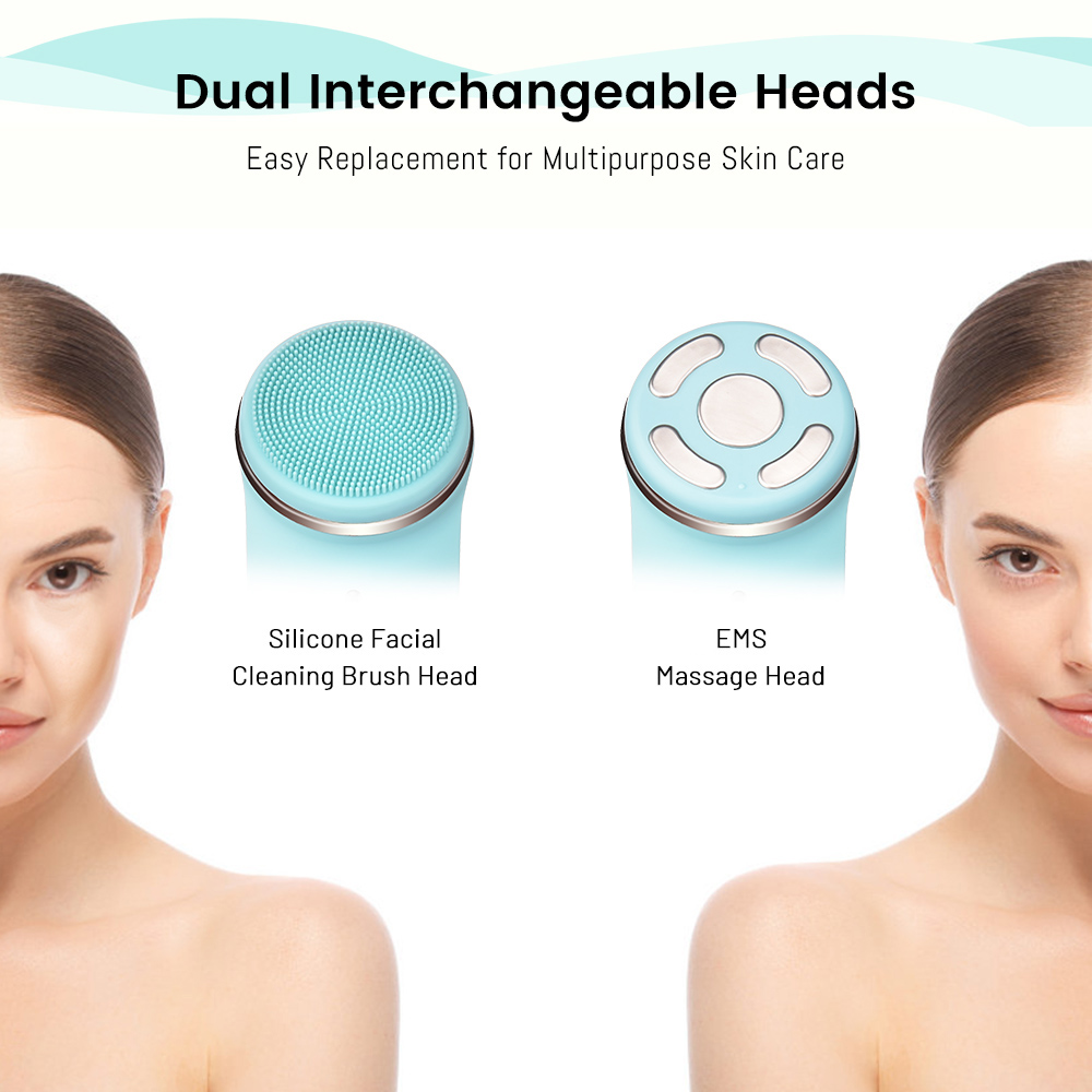 Silicone Facial Cleaning Brush Beauty Cleanser Vibrating Electric IPX7