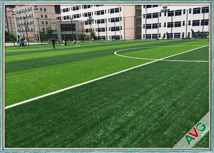 Olive Shape Football Field Soccer Artificial Grass Anti UV 2 / 4 / 5m Roll Width