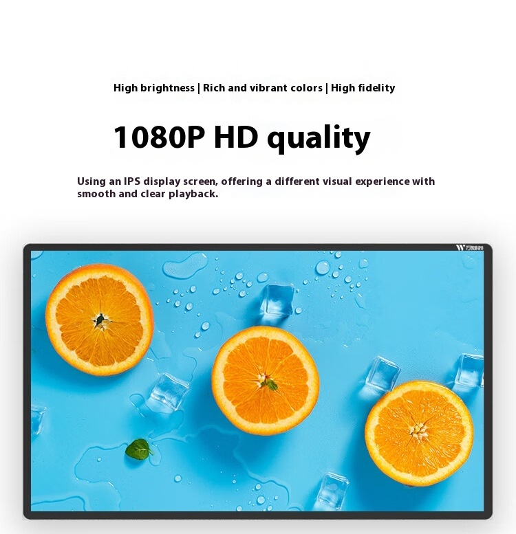 High Brightness Waterproof Lightning-Proof Outdoor Wall-Mounted Advertising Machine Sunscreen LCD Display for Outdoor Ads