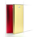 dual usb slim power bank with aluminium case