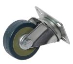 grey rubber caster for trolley apparatus castors 3''