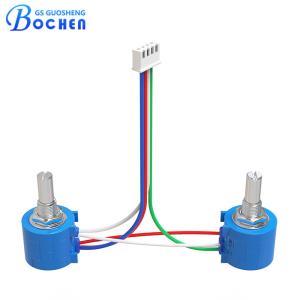 China Waterproof 10k Multi Turn Pot Wirewound 3590 Precision Potentiometer For Mining Equipments factory