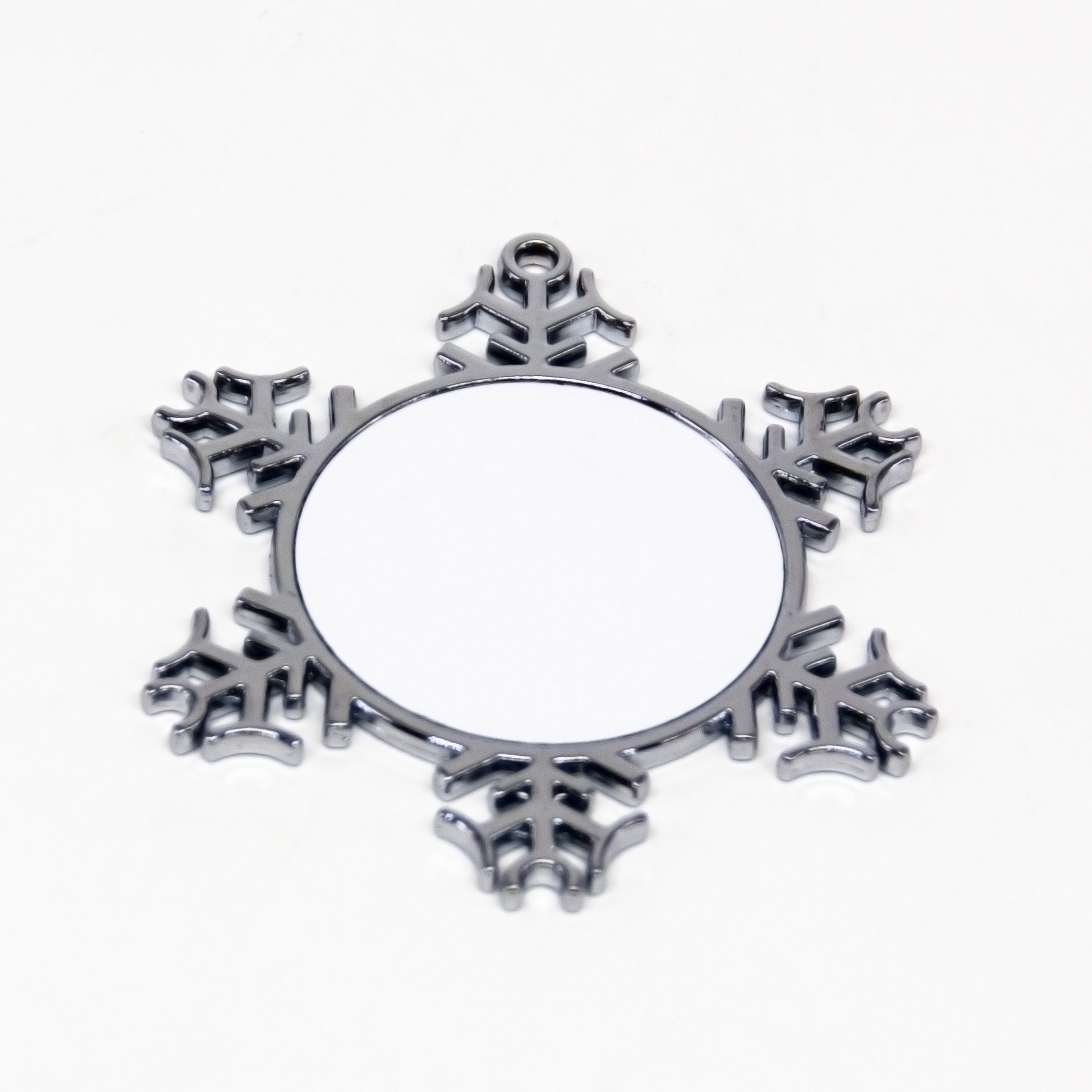 Aluminium Xmas Decoration Snowflake Blank Christmas Tree Ornament For Sublimation Printing