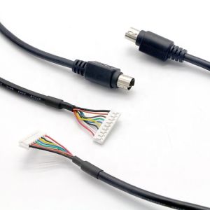 CUSTOM 1M PC Engine Controller S Video 9 PIN JST Connector to 8 PIN Mini DIN To