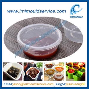 China 70ml or 2oz thin walled disposable plastic sugar bowl mould with lids factory