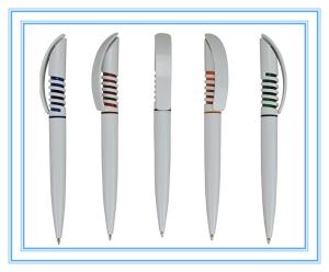 China plastic popular ballpen, stylish promotional ball pen factory