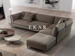 European Style Modern Leather Sectional L Shaped Sofa