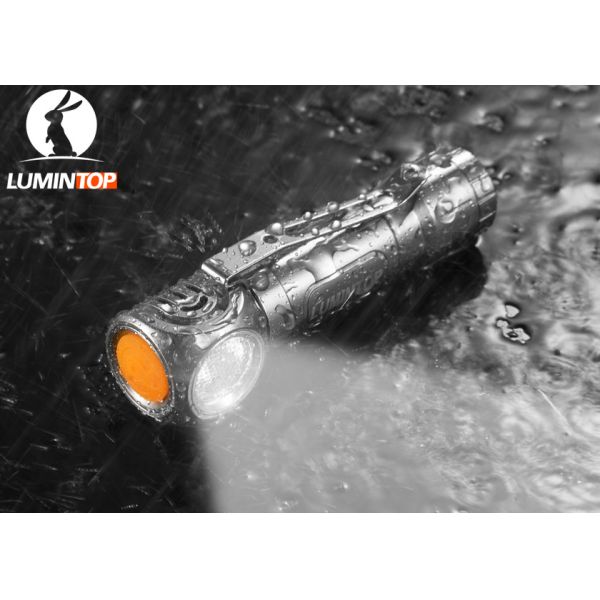 Portable Custom LED Flashlight With Magnetic Tail Cap / Side Light