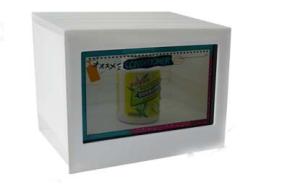 China WIFI HD Transparent LCD Display Advertising Screen 21.5 Inch With Show Case factory