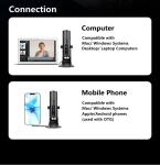 5V USB YouTube Karaoke Singing Mic 170mm*47.5mm Portable Lightweight