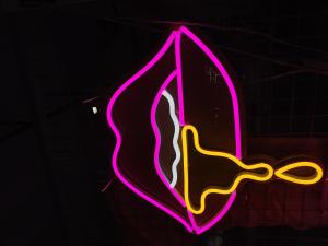 China Vasten Lip Mouth Custom Neon Signs cafe drawing room neon lighting factory