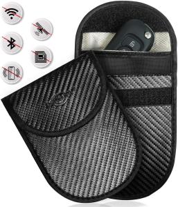 China Car Key Faraday Bag RFID Signal Blocking For Personal Security Carbon Fiber factory