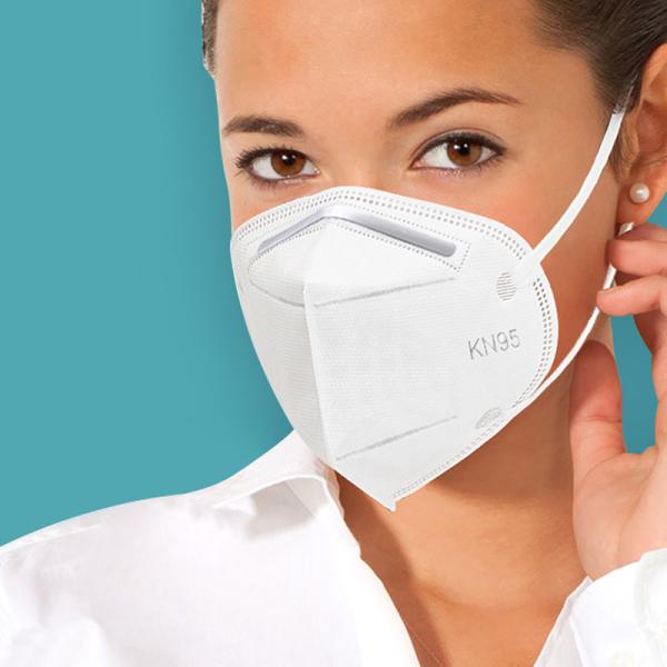 5 Layer Disposable Protection KN95 Respirator Mask Non woven Meltblown Eco