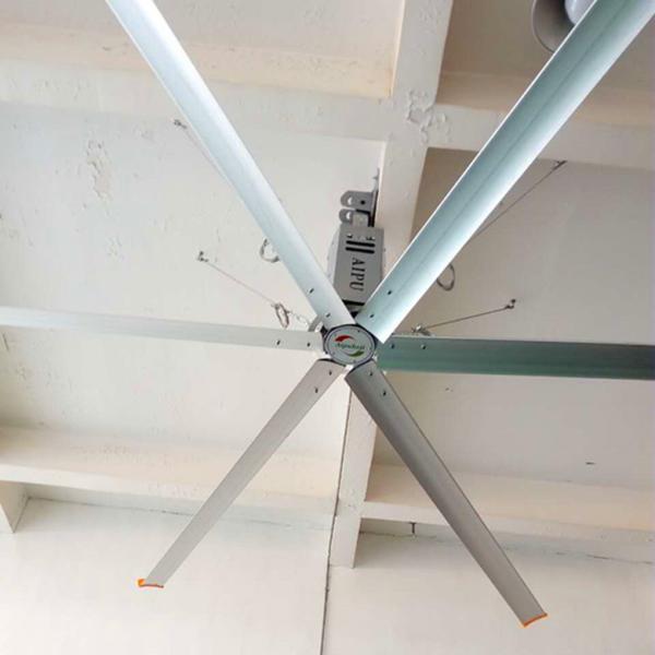 Giant Industrial Style Ceiling Fans High Volume Low Speed With Aluminum Alloy