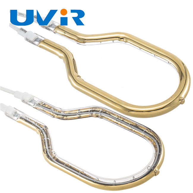 Unique 230v 2200W Ring Infrared Lamps Gold Reflector Electric Heat Element