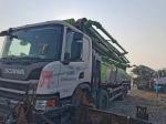 Special Zoomlion Concrete Pump Truck 56M Maximum Cloth Height Scania Chassis 8x4