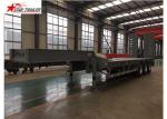 Detachable Hydraulic Low Flatbed Semi Trailer For Mining And Forestry Machinery