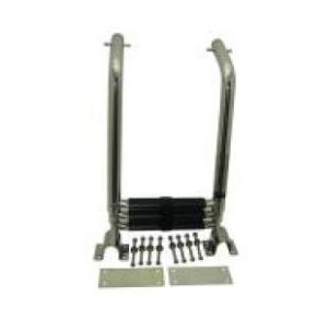China Perfect Stainless Steel Under Platform Boat Boarding Telescoping Ladder factory