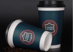 12oz Disposable Tea Cups With Lids For Coffee / Beverage , Promotional Logo