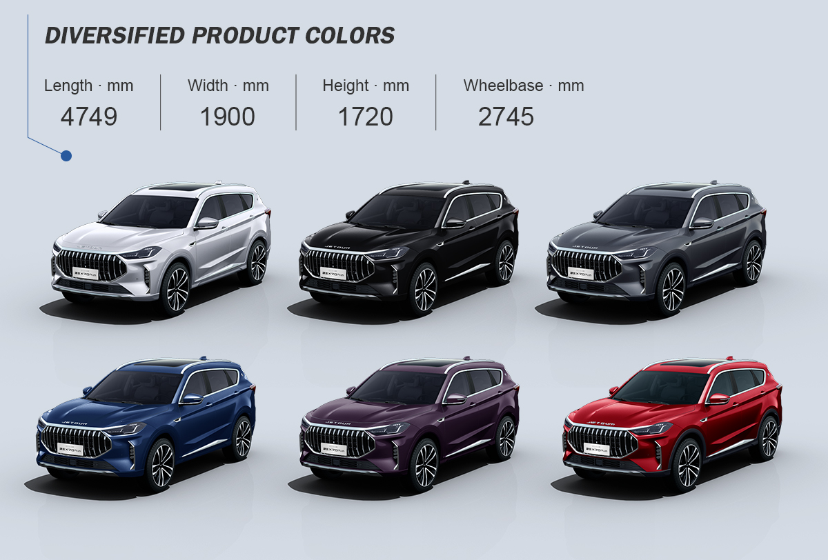 2024 Chery Jetour X70 Pro Plus SUV 1.5T Gasoline Turbo Car with Automatic Gear Box and Electric Driver's Seat Adjustment